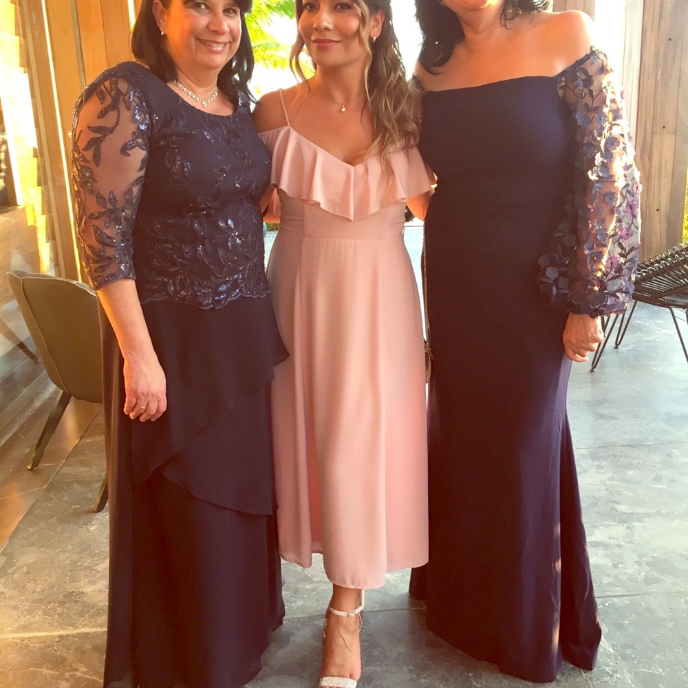 Bridesmaid dress in Dusty Blush Crisp color - Picture 4 of 6